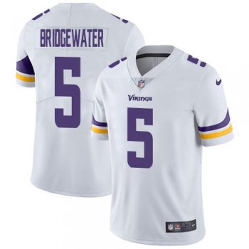 Youth Nike Minnesota Vikings #5 Teddy Bridgewater White Stitched NFL Vapor Untouchable Limited Jersey
