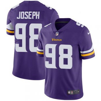 Youth Nike Minnesota Vikings #98 Linval Joseph Purple Team Color Stitched NFL Vapor Untouchable Limited Jersey