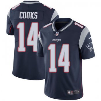 Youth Nike New England Patriots #14 Brandin Cooks Navy Blue Team Color Stitched NFL Vapor Untouchable Limited Jersey