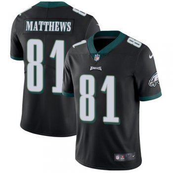 Youth Nike Philadelphia Eagles #81 Jordan Matthews Black Alternate Stitched NFL Vapor Untouchable Limited Jersey