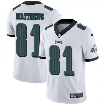 Youth Nike Philadelphia Eagles #81 Jordan Matthews White Stitched NFL Vapor Untouchable Limited Jersey