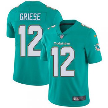 Youth Nike Dolphins #12 Bob Griese Aqua Green Team Color Stitched NFL Vapor Untouchable Limited Jersey