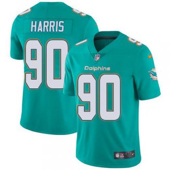 Youth Nike Dolphins #90 Charles Harris Aqua Green Team Color Stitched NFL Vapor Untouchable Limited Jersey