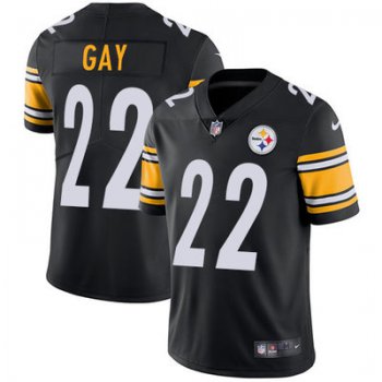 Youth Nike Steelers #22 William Gay Black Team Color Stitched NFL Vapor Untouchable Limited Jersey