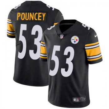 Youth Nike Steelers #53 Maurkice Pouncey Black Team Color Stitched NFL Vapor Untouchable Limited Jersey
