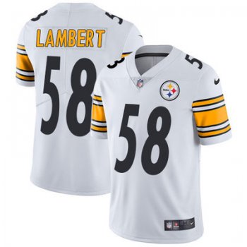 Youth Nike Steelers #58 Jack Lambert White Stitched NFL Vapor Untouchable Limited Jersey