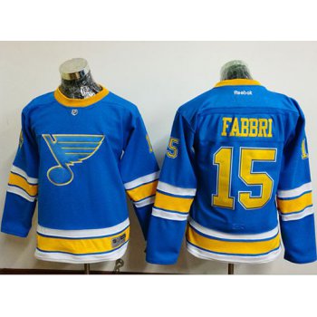 Blues #15 Robby Fabbri Light Blue 2017 Winter Classic Stitched Youth NHL Jersey
