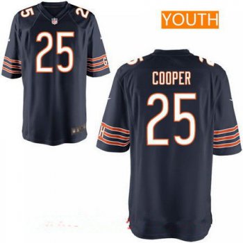 Youth Chicago Bears #25 Marcus Cooper Navy Blue Team Color Stitched NFL Nike Game Jersey