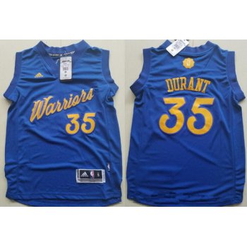 Youth Golden State Warriors #35 Kevin Durant adidas Royal Blue 2016 Christmas Day Stitched NBA Swingman Jersey