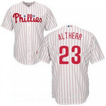 Youth Philadelphia Phillies #23 Aaron Altherr White Home Stitched MLB Majestic Cool Base Jersey