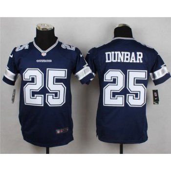 Youth Dallas Cowboys #25 Lance Dunbar Navy Blue Team Color NFL Nike Game Jersey