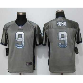 Youth Dallas Cowboys #9 Tony Romo Gray Drift Stitched NFL Nike Fashion Jersey