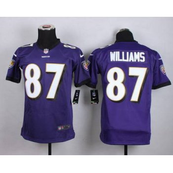 Youth Baltimore Ravens #87 Maxx Williams 2013 Nike Purple Game Jersey