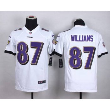 Youth Baltimore Ravens #87 Maxx Williams 2013 Nike White Game Jersey