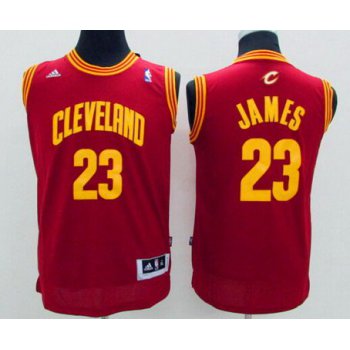 Youth Cleveland Cavaliers #23 LeBron James Red Jersey