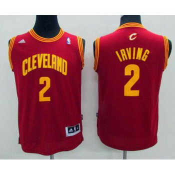 Youth Cleveland Cavaliers #2 Kyrie Irving Red Jersey