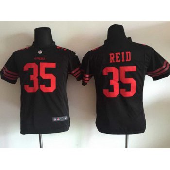 Youth San Francisco 49ers #35 Eric Reid 2015 Nike Black Game Jersey