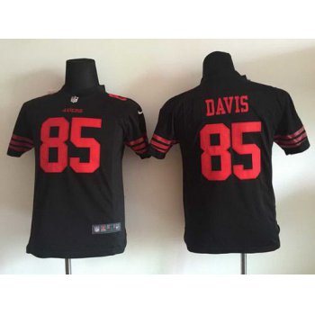 Youth San Francisco 49ers #85 Vernon Davis 2015 Nike Black Game Jersey