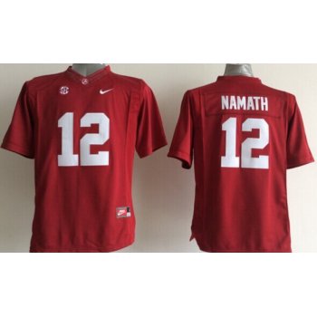 Alabama Crimson Tide #12 Joe Namath 2014 Red Limited Kids Jersey