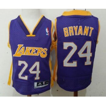 Los Angeles Lakers #24 Kobe Bryant Purple Toddlers Jersey