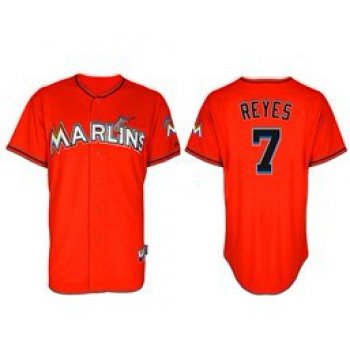 Miami Marlins #7 Jose Reyes Orange Kids Jersey