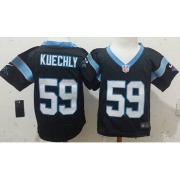 Nike Carolina Panthers #59 Luke Kuechly Black Toddlers Jersey