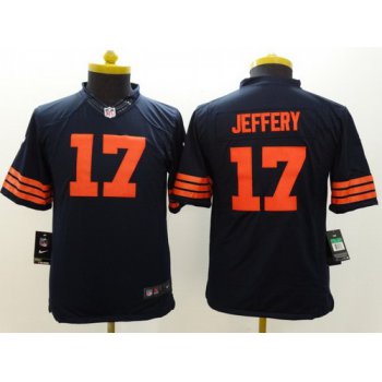 Nike Chicago Bears #17 Alshon Jeffery Blue With Orange Limited Kids Jersey