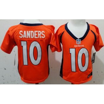 Nike Denver Broncos #10 Emmanuel Sanders Orange Toddlers Jersey