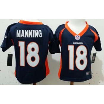 Nike Denver Broncos #18 Peyton Manning Blue Toddlers Jersey
