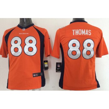 Nike Denver Broncos #88 Demaryius Thomas 2013 Orange Game Kids Jersey