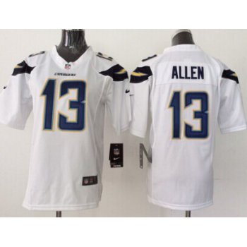 Nike San Diego Chargers #13 Keenan Allen 2013 White Game Kids Jersey