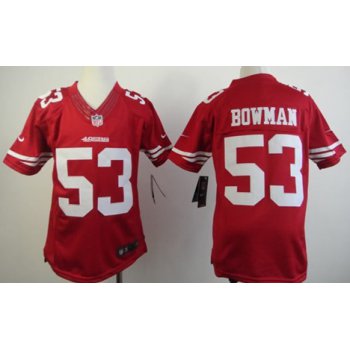 Nike San Francisco 49ers #53 NaVorro Bowman Red Limited Kids Jersey