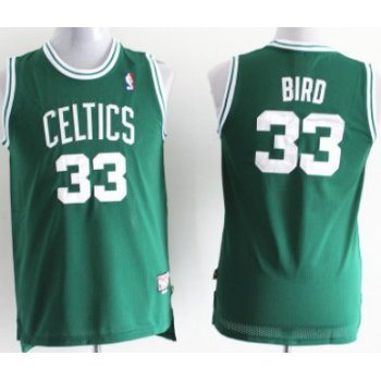 Boston Celtics #33 Larry Bird Green Swingman Throwback Kids Jersey