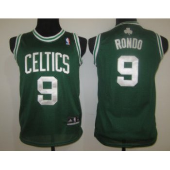 Boston Celtics #9 Rajon Rondo Green Kids Jersey