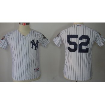 New York Yankees #52 C.C. Sabathia White Kids Jersey