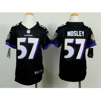 Nike Baltimore Ravens #57 C.J. Mosley 2013 Black Game Kids Jersey