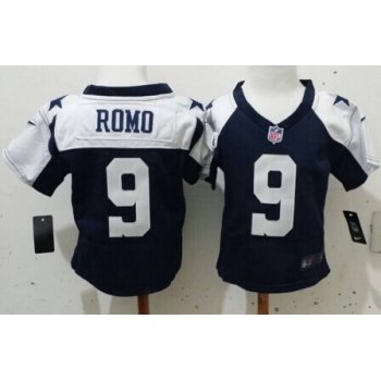 Nike Dallas Cowboys #9 Tony Romo Blue Thanksgiving Toddlers Jersey