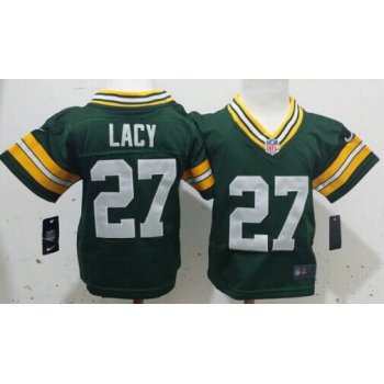 Nike Green Bay Packers #27 Eddie Lacy Green Toddlers Jersey