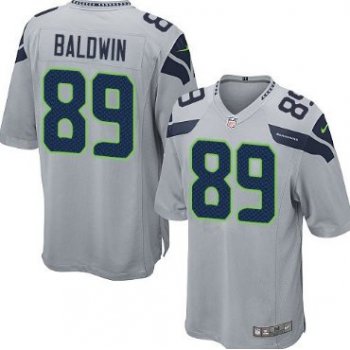 Nike Seattle Seahawks #89 Doug Baldwin Gray Game Kids Jersey