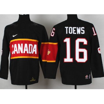 2014 Olympics Canada #16 Jonathan Toews Black Kids Jersey