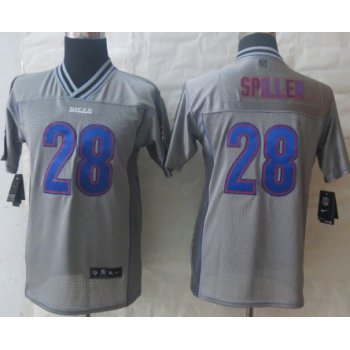 Nike Buffalo Bills #28 C.J. Spiller 2013 Gray Vapor Kids Jersey