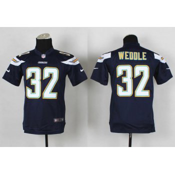 Nike San Diego Chargers #32 Eric Weddle 2013 Navy Blue Game Kids Jersey