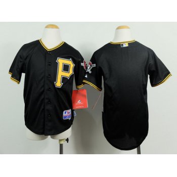 Pittsburgh Pirates Blank Black Kids Jersey