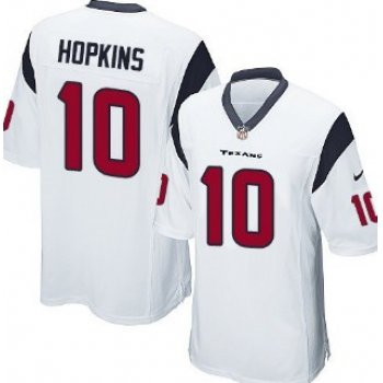 Nike Houston Texans #10 DeAndre Hopkins White Game Kids Jersey