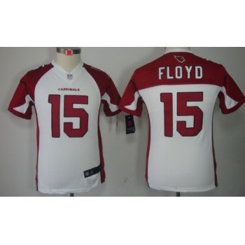 Nike Arizona Cardinals #15 Michael Floyd White Limited Kids Jersey