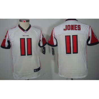 Nike Atlanta Falcons #11 Julio Jones White Limited Kids Jersey