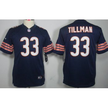 Nike Chicago Bears #33 Charles Tillman Blue Limited Kids Jersey