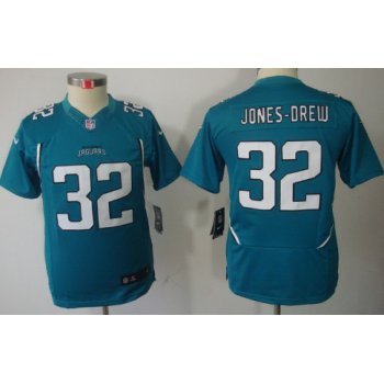 Nike Jacksonville Jaguars #32 Maurice Jones-Drew Green Limited Kids Jersey