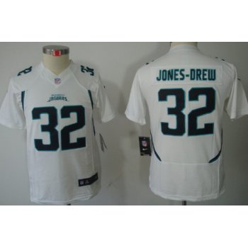 Nike Jacksonville Jaguars #32 Maurice Jones-Drew White Limited Kids Jersey