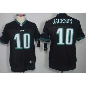 Nike Philadelphia Eagles #10 DeSean Jackson Black Limited Kids Jersey